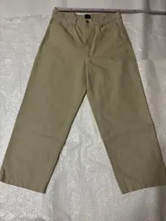 【美品】H&M チノパン ベージュ ワイド ストレート W32相当 メンズ