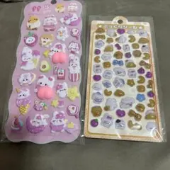 大人気 ぷくぷくシール 動物モチーフの立体シールセット