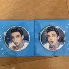 スキズ JYP ポップアップ 2025 缶バッチ ヒョンジン 2種セット