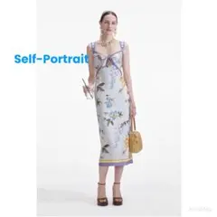 ❤️26秋新作 新品♡ SelfPortraitシルク花柄スカートセット♡ K13