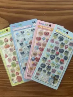 たまごっち　うるちゅる　ボンボンドロップ風　立体シール　４枚セット