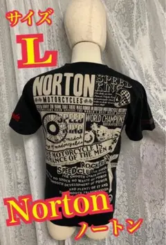 Norton ノートン　半袖　Tシャツ　バイカー　黒　Lサイズのサムネイル