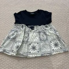 COMME CA ISM 120A Tシャツ ネイビー/ホワイト