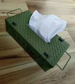 U.S. ARMY ミリタリーデザイン ティッシュボックス スチール