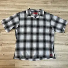Dickies 半袖ワークシャツ XL チェック柄