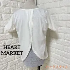 HEART MARKET半袖Tシャツ ハートマーケットレイヤード風POストライプのサムネイル