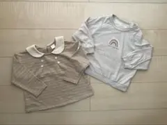 teteteatete ベビー服セット グレー・ベージュ