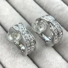 美品！ヴィヴィアンウエストウッド ツイストデザイン フープピアス
