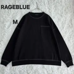 RAGEBLUE ステッチデザイン ポケット付き スウェット Mサイズのサムネイル