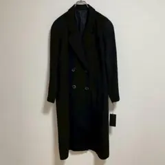 【タグ付】レディースカシミヤロングコート　アウター　フォーマル　無地　黒　F