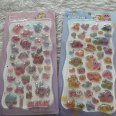 星のカービィ ⭐︎立体プチドロップシール 2シートセット