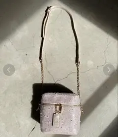 NICE CLAUP ナイスクラップ バニティバッグ ショルダーバッグ ピンク