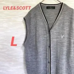 LYLE&SCOTT ニットベスト【L】カーディガン ゴルフウェア 0180のサムネイル