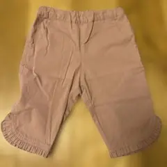 フリル付きハーフパンツ 半ズボン (5分丈)100cm