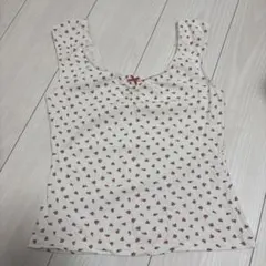 BRANDY MELVILLE 小花柄キャミソール ホワイト