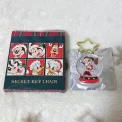 ディズニーストア シークレット キーチェーン クリスマス ミニー