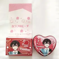 カラフルピーチ　ゆあんくん　ハートシールチョコ　ツインギフト