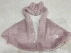 SLAP SLIP うさぎ耳付きピンクポンチョ