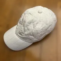 ホワイトキルティングキャップ