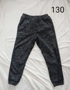 【内側ベロア素材でぽかぽか♪】 裏起毛 パンツ　130　男の子