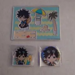 呪術廻戦　まるくじ　アクリルジオラマ　アクリルキーホルダー　缶バッジ　伏黒恵