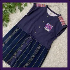 ★送料無料★✨TITICACA チチカカ　刺繍 ボタン チュニック ワンピースのサムネイル