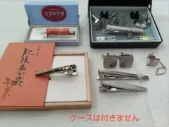 ネクタイピン　カフス　本珊瑚　肥後象嵌　レトロ　ヴィンテージ