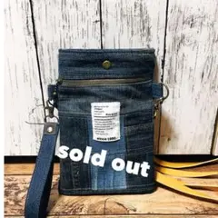 ハンドメイド☆リメイクデニム☆サコッシュ☆ショルダーバッグ