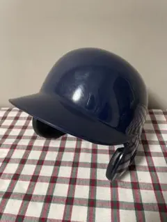 軟式野球　ヘルメット ネイビー　L