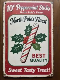 ブリキプレート　看板　クリスマス雑貨　アメリカン雑貨