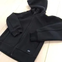 ユニクロ 120 パーカー ジップアップパーカー ブラック UNIQLO