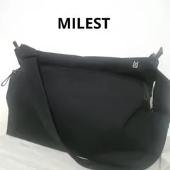 もりもりP様専用❗【MILEST】ブラックショルダーバッグ メッセンジャーバッグのサムネイル