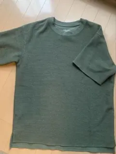 【GLOBAL WORK 】　半袖Tシャツ ワッフルT カットソーのサムネイル