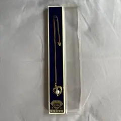 ハート型パール付きネックレス