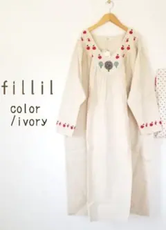 fillilりんご刺繍ロングワンピースのサムネイル