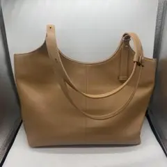 ▽DE MERIEL レザー ハンドバッグ トートバッグ ベージュ ヨゴレ有 