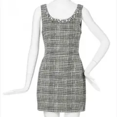 リゼクシーRESEXXSY❤️ラメツイードビジュータイトワンピース/rienda