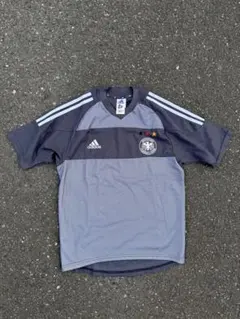 90s adidas 襟付きゲームシャツ 古着 アディダス デサント製 3ライン