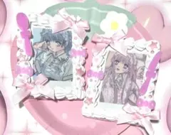 トレカケース 硬質ケース ホイップデコ ナイフ スプーン ピンク リボン