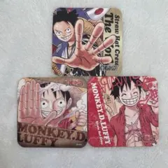 ONEPIECE ルフィ アート コースター 3枚 セット