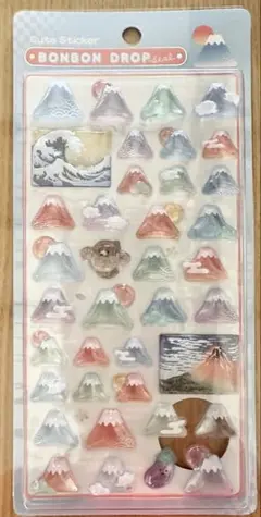 【正規品】ボンボンドロップシール和柄 富士山