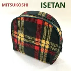 新品✨ ISETAN 伊勢丹 オリジナルキルティングラウンドポーチ　マクミラン柄