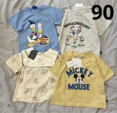 90 ディズニー　ミッキー　まとめ売り　Tシャツ　バースデイ　ミニー　ドナルド