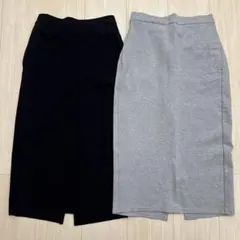 みどりさま専用GU ジーユー スウェット タイトスカート 2色セット グレー