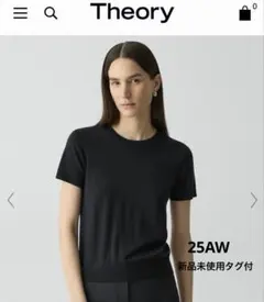 25AW現行 新品未使用タグ【Theory】Regal Wool 半袖ニット P - メルカリ