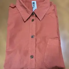 MHL. マーガレットハウエル オレンジ 長袖シャツ　サイズⅢ レディース