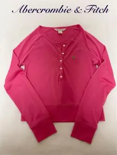 アバクロンビー&フィッチ ボタン付き ヘンリーネック 長袖 Tシャツ カットソー