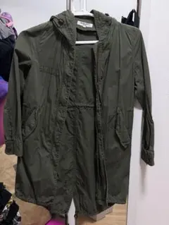 NATURAL BEAUTY BASIC モッズコート Mサイズ オリーブ　中古