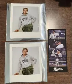 千葉ロッテマリーンズ 石川慎吾 選手 チェキ＆フォトカードセット