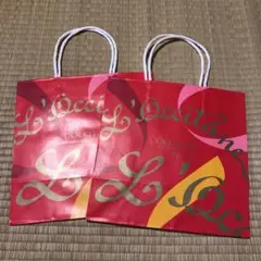 ロクシタンショップ袋2枚セット